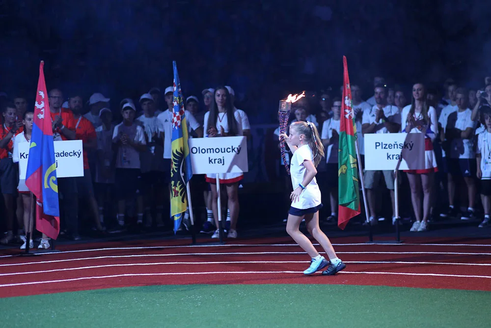 Slavnostní zahájení Olympijských her dětí a mládeže v Libereckém kraji v roce 2019