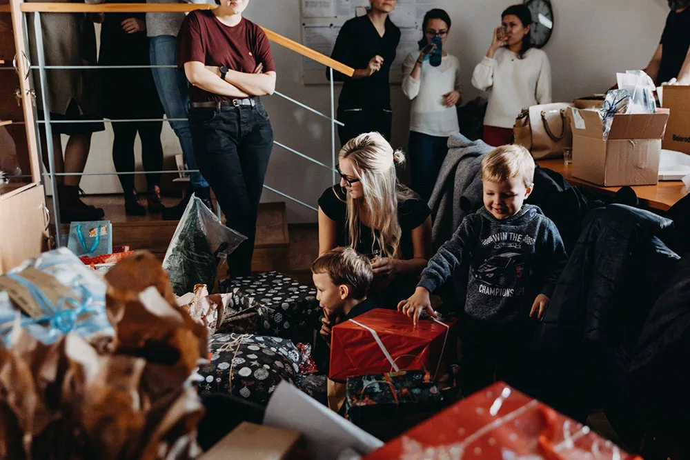Dobročinný projekt studentů a studentek Univerzity Palackého Vánoce pro všechny fungoval pět let. Snímek z roku 2019