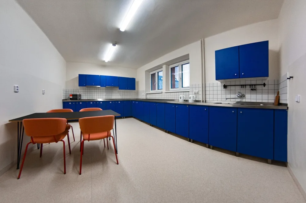 Během rekonstrukce vysokoškolských kolejí prošly modernizací také společné prostory