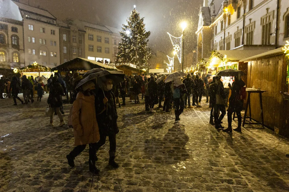 Olomoucké vánoční trhy těsně před uzavřením v pátek 26. listopadu