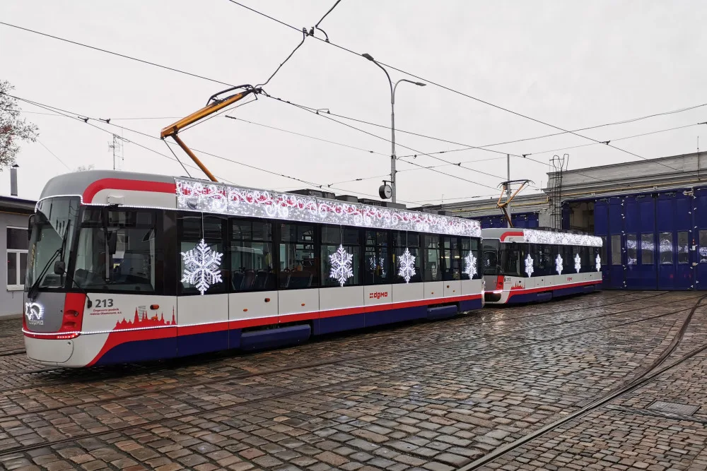vánoční tramvaj