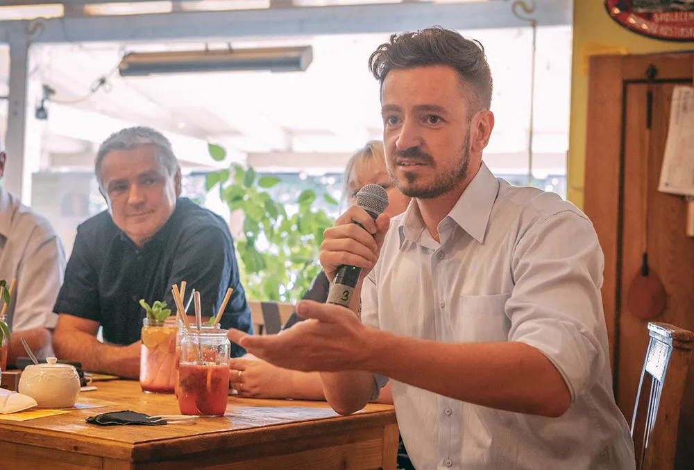 Kandidát na primátora města Olomouce Viktor Tichák