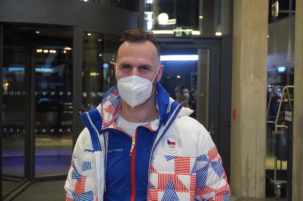 David Krejčí před odletem do Číny