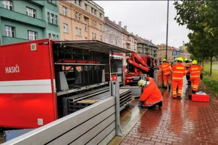 Řeka Bečva protipovodňová opatření 14. 10. 2020