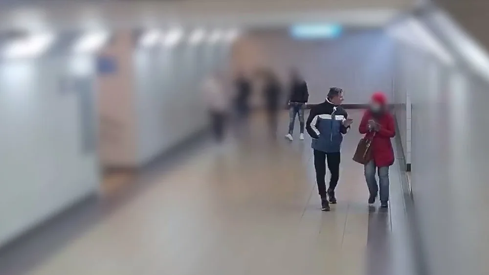 Snímek z kamerového záznamu z přerovského podchodu