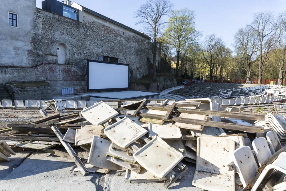 Letní kino v Olomouci prošlo opravami, oprava posezení se ještě plánuje