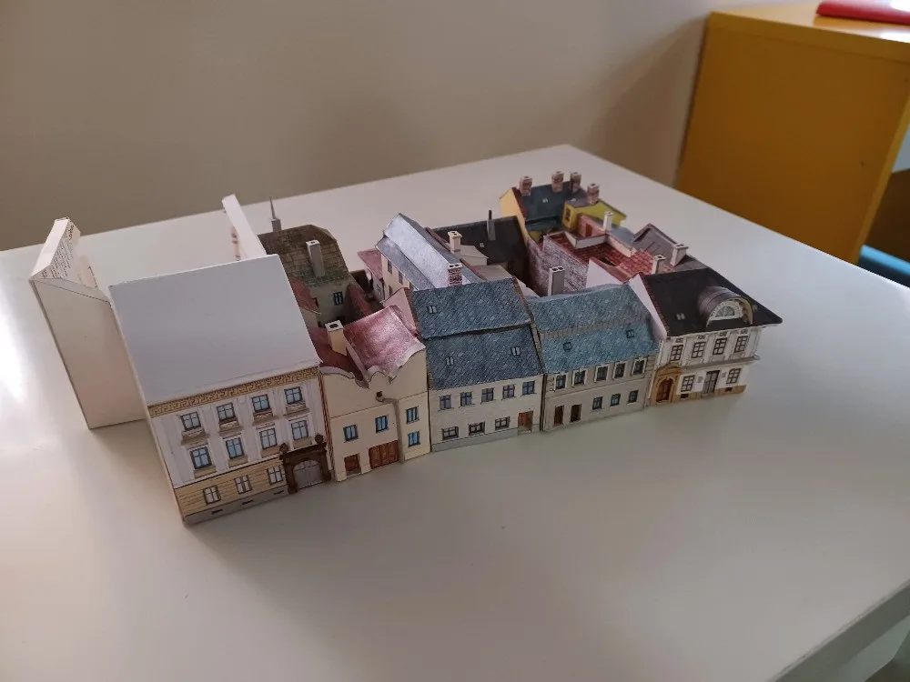 židovské uličky model