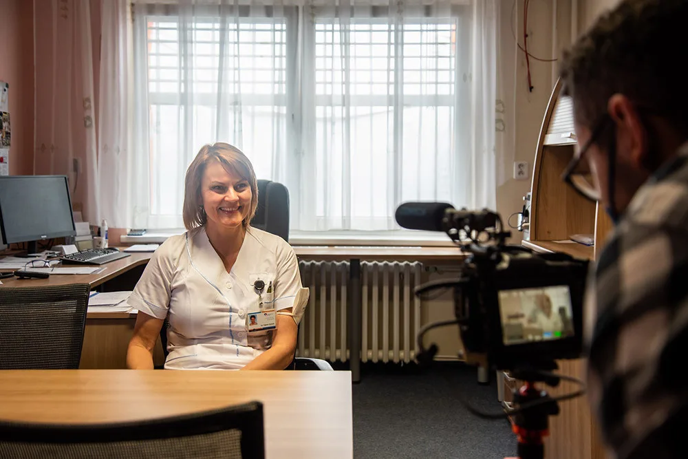 Vrchní sestra kardiologické kliniky FN Olomouc Dagmar Hetclová