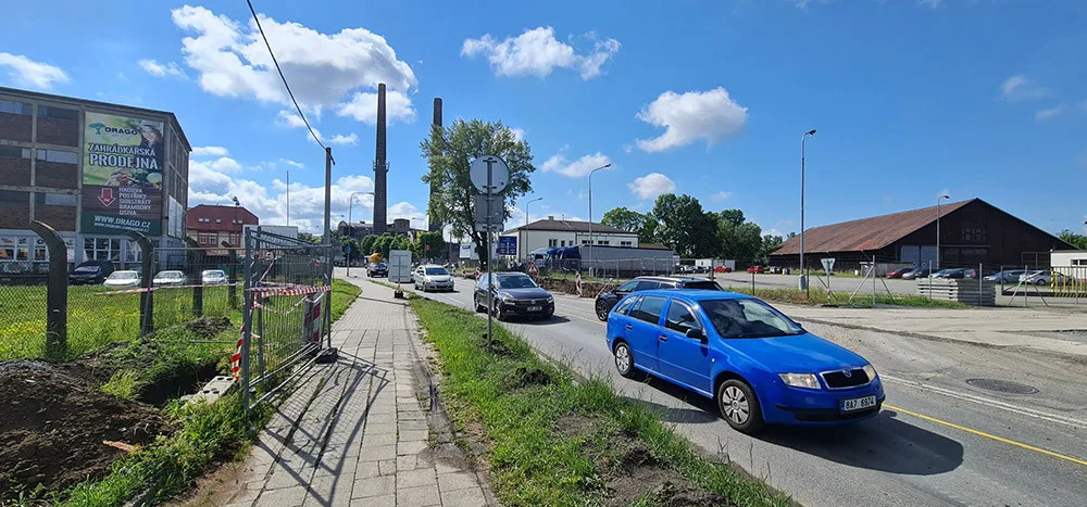 Klíčový tah Přerovem zašpuntuje kyvadlový provoz. Provizorní pruh pak vznikne místo chodníku