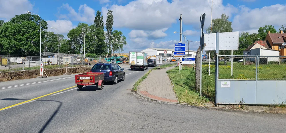Klíčový tah Přerovem zašpuntuje kyvadlový provoz. Provizorní pruh pak vznikne místo chodníku