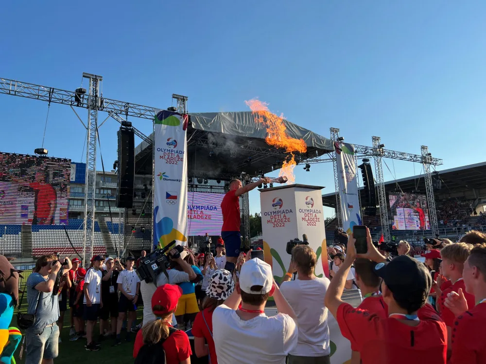 Na Andrově stadionu odstartovala největší sportovní akce letoška. Olympiáda dětí a mládeže