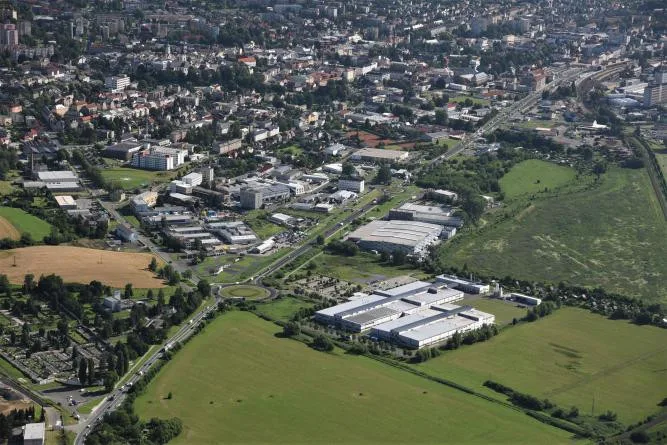 Průmyslvá zóna - letecký pohled