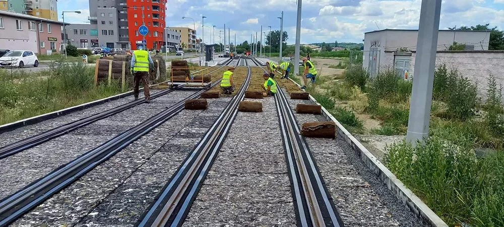 Tramvajová trať o délce 1200 metrů má být dokončena letos v říjnu