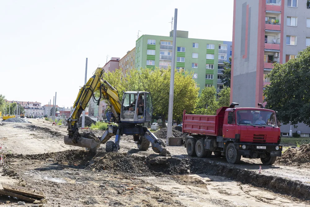 Část Zikovy ulice se brzy otevře, stavba tramvajové trati v Olomouci pokročila