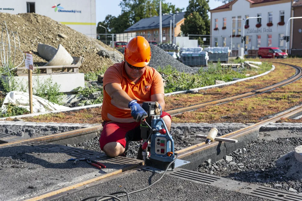 Část Zikovy ulice se brzy otevře, stavba tramvajové trati v Olomouci pokročila