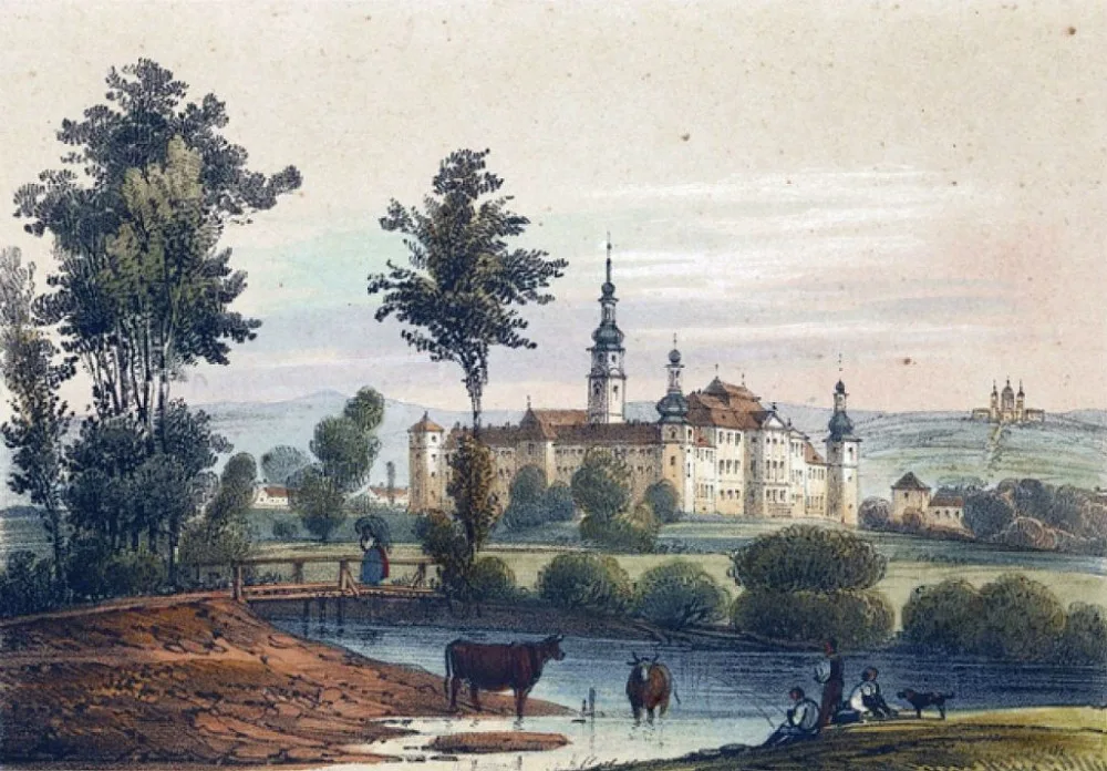 Kloster Hradisch bei Olmütz od Felixe Philippa Kanitze 1848