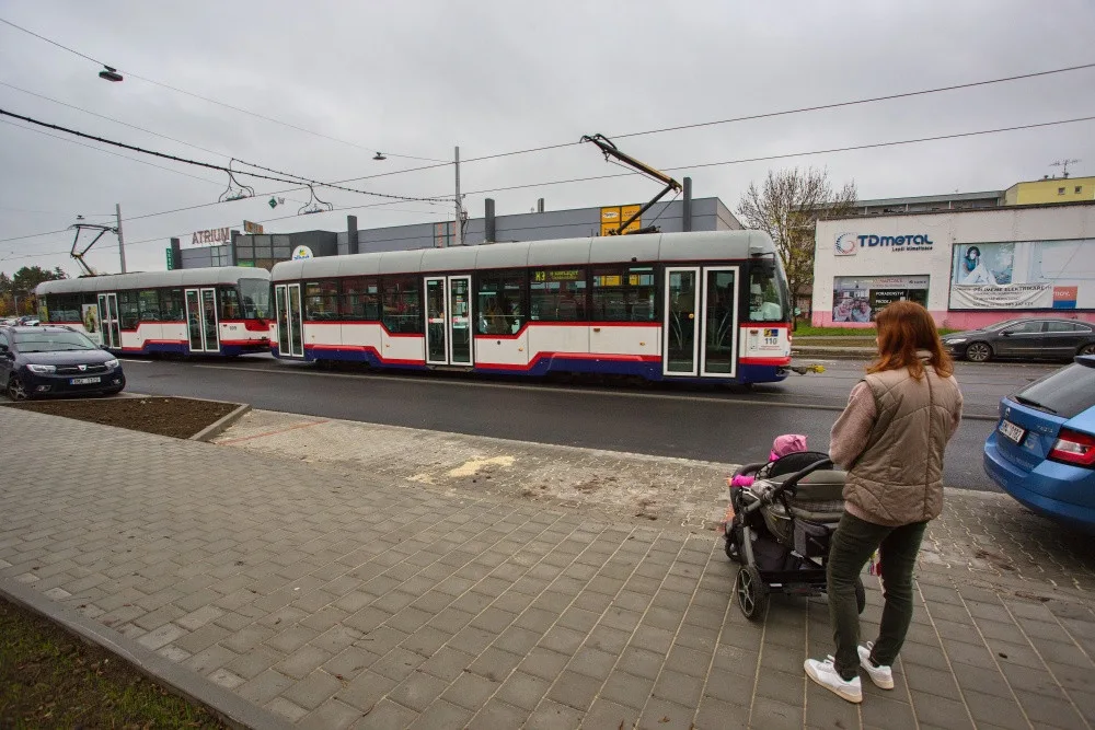 Tramvaje v plánovaném termínu vyrazily na nový úsek trati v Olomouci