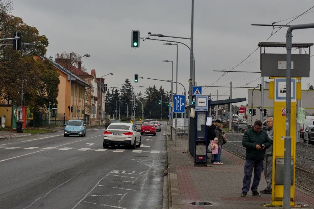 Světelné křižovatky na ulici Rooseveltova v Olomouci