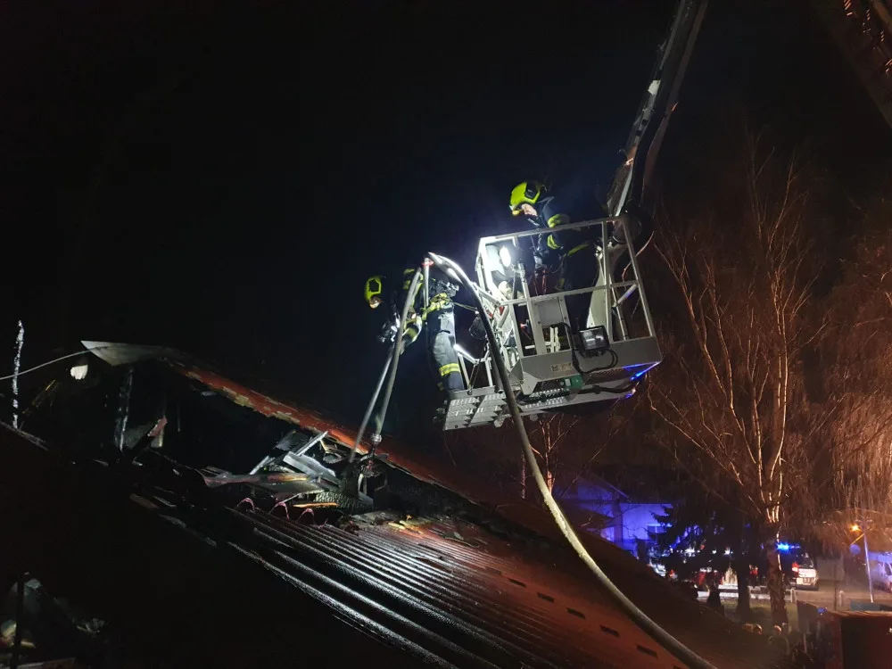 Ve Vrbátkách hořel sklad obecní techniky. Škoda vyšplhala na sedm milionů korun