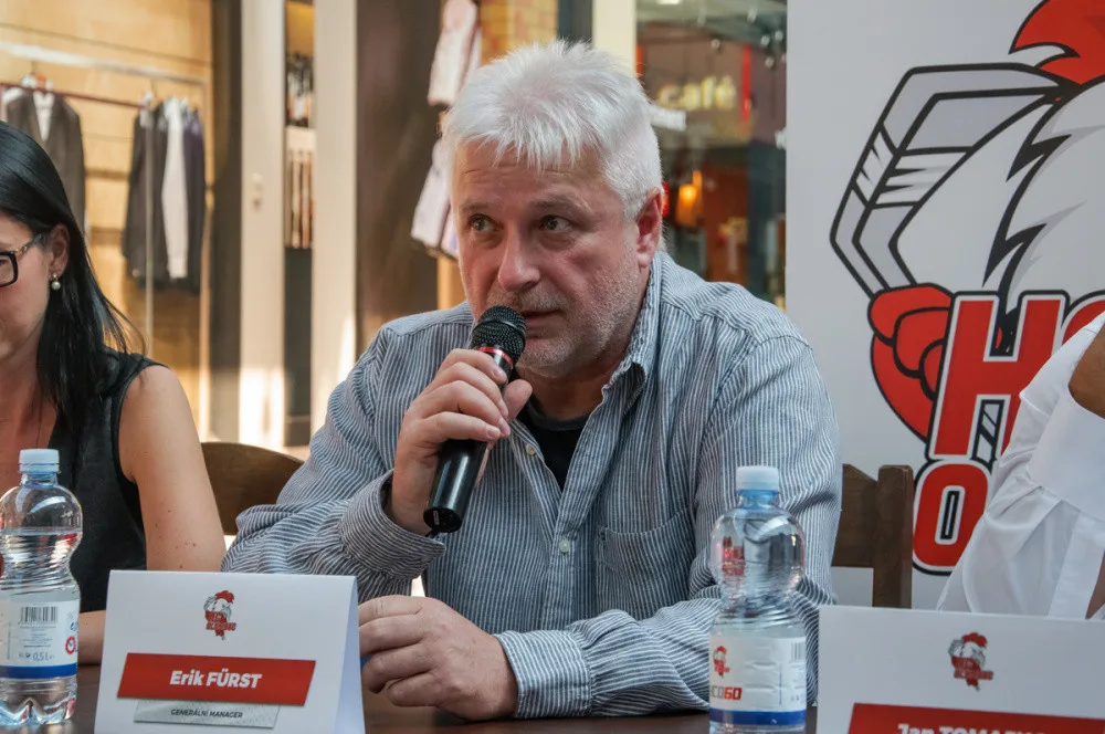 Generální manažer HC Olomouc Erik Fürst