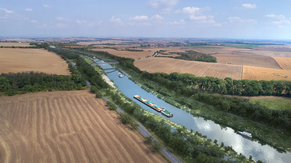 Vizualizace plavebního kanálu Dunaj - Odra - Labe
