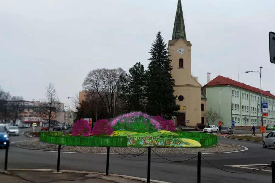 Přerov se rozkvete. Město vytvoří na rušné křižovatce květinovou louku