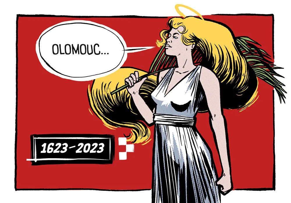 Superhrdinové Palacký a svatá Pavlína. Olomouc společně s univerzitou představila nový vizuál