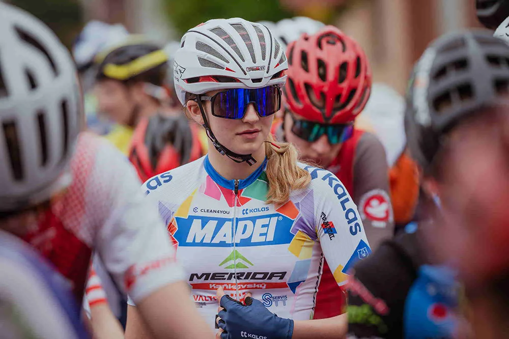 Stříbrná na závodě Českého poháru v Kyjově, juniorka Adéla Pittnerová.