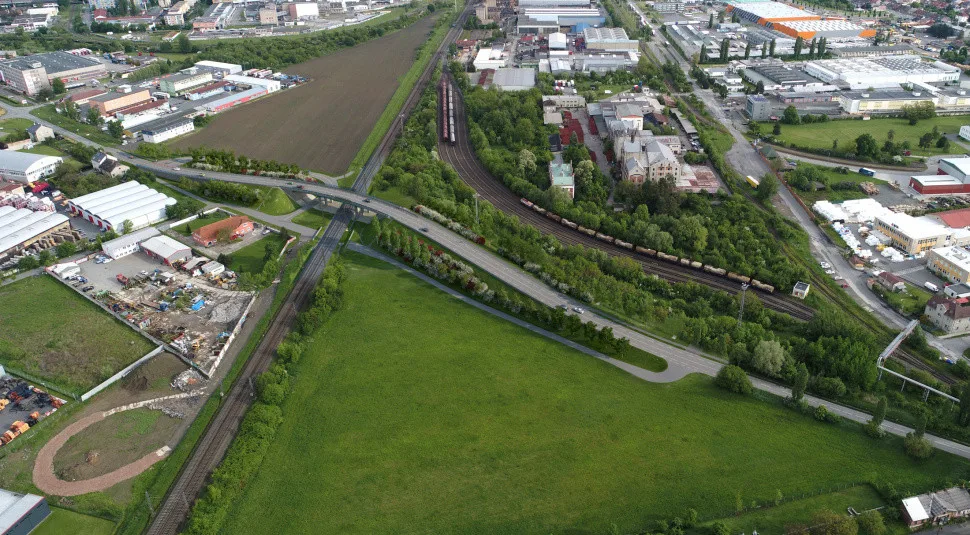 Vizualizace nového nadjezdu v Holické ulici v Olomouci
