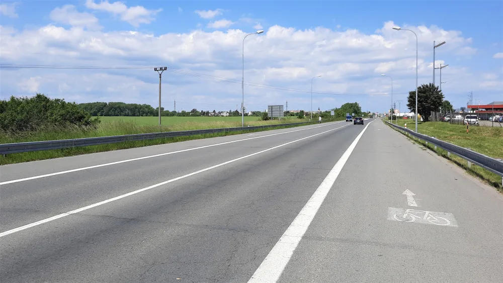 Začínají opravy silnice z Olomouce do nákupního centra Olympia. Potrvají až do konce září