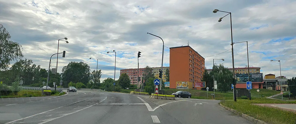 Vypnutou světelnou křižovatku nahradí v Předmostí turbokruháč