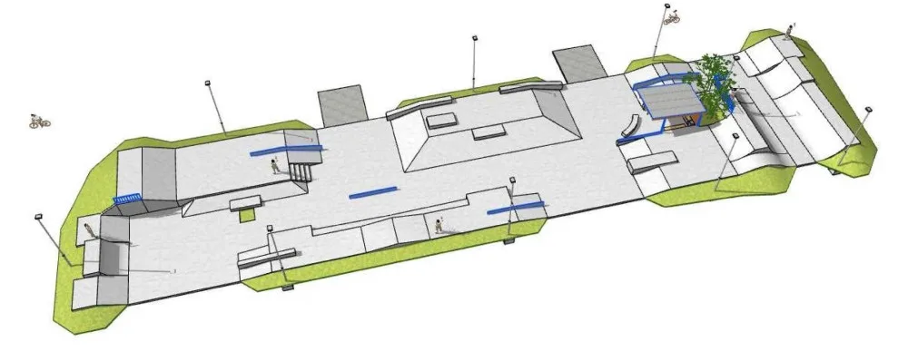 Mládež v Hranicích bude mít nový moderní skatepark s osvětlením. Sloužit začne ještě letos