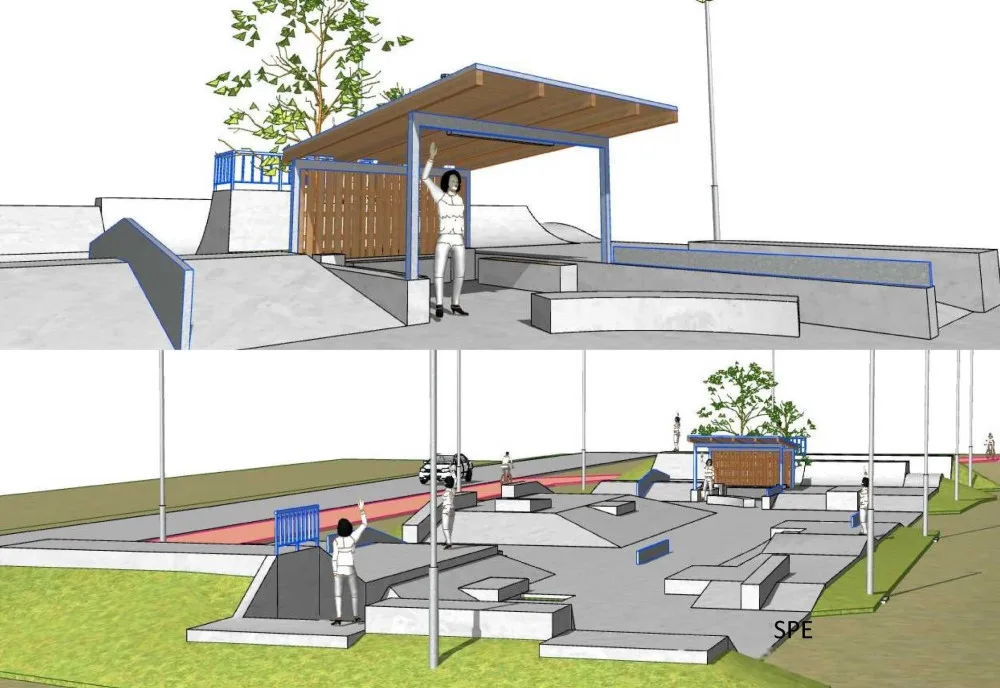Mládež v Hranicích bude mít nový moderní skatepark s osvětlením. Sloužit začne ještě letos