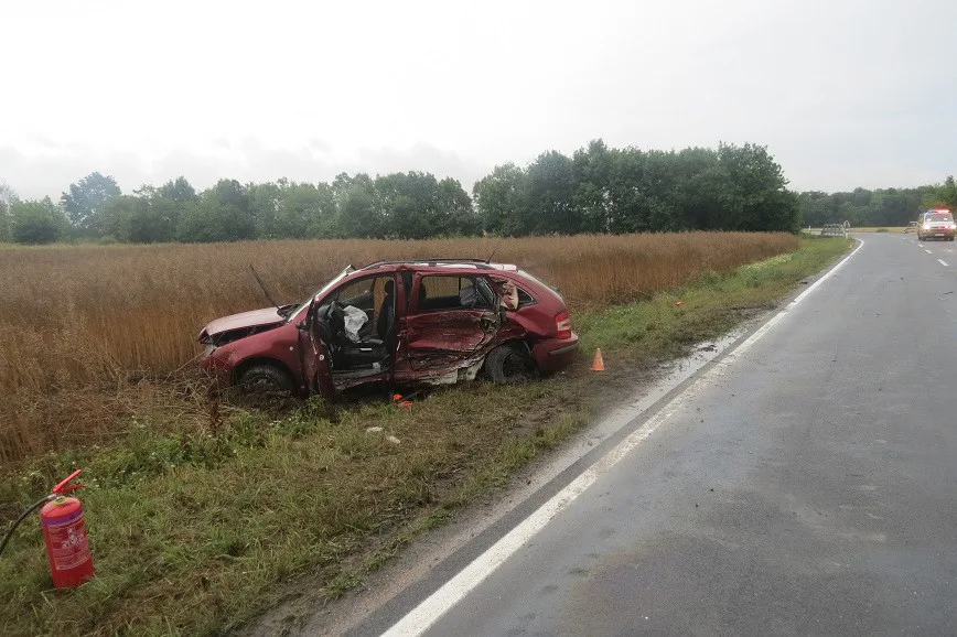 Čtyři zranění u Štěpánova. Mladá řidička nezvládla fabii a srazila se s protijedoucím vozem
