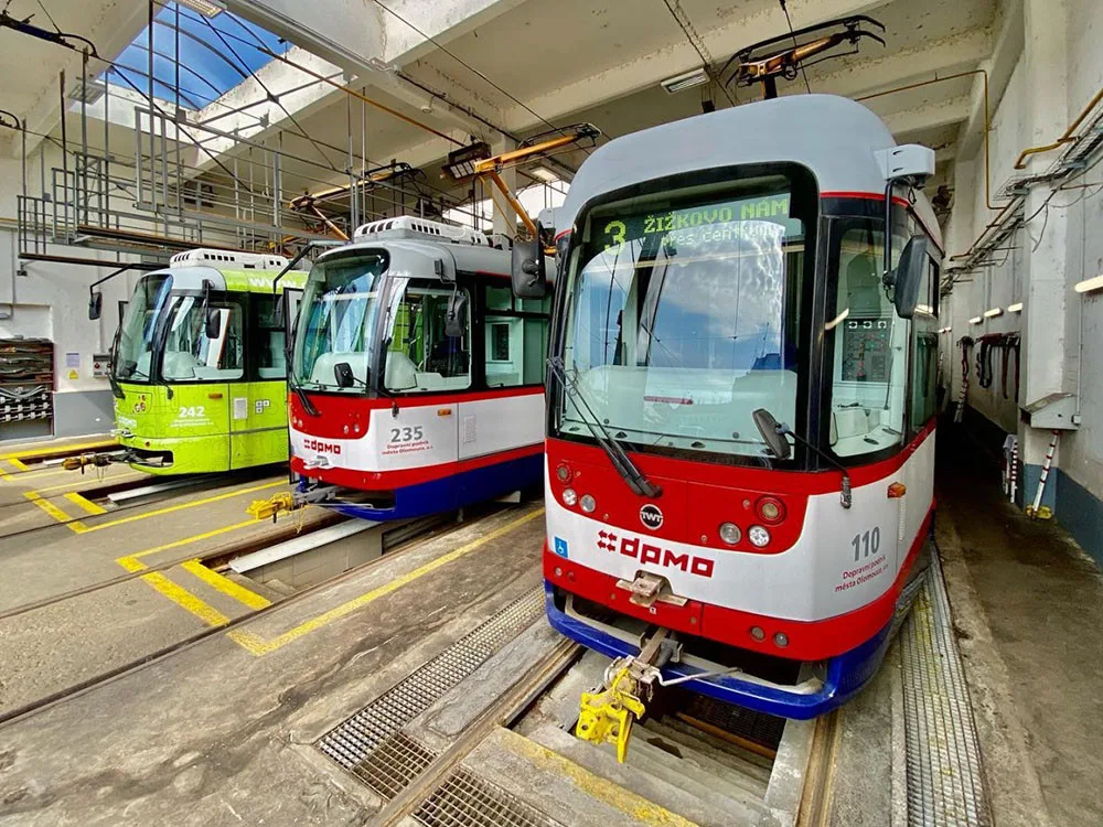 Tramvaje Dopravního podniku města Olomouce - ilustrační foto