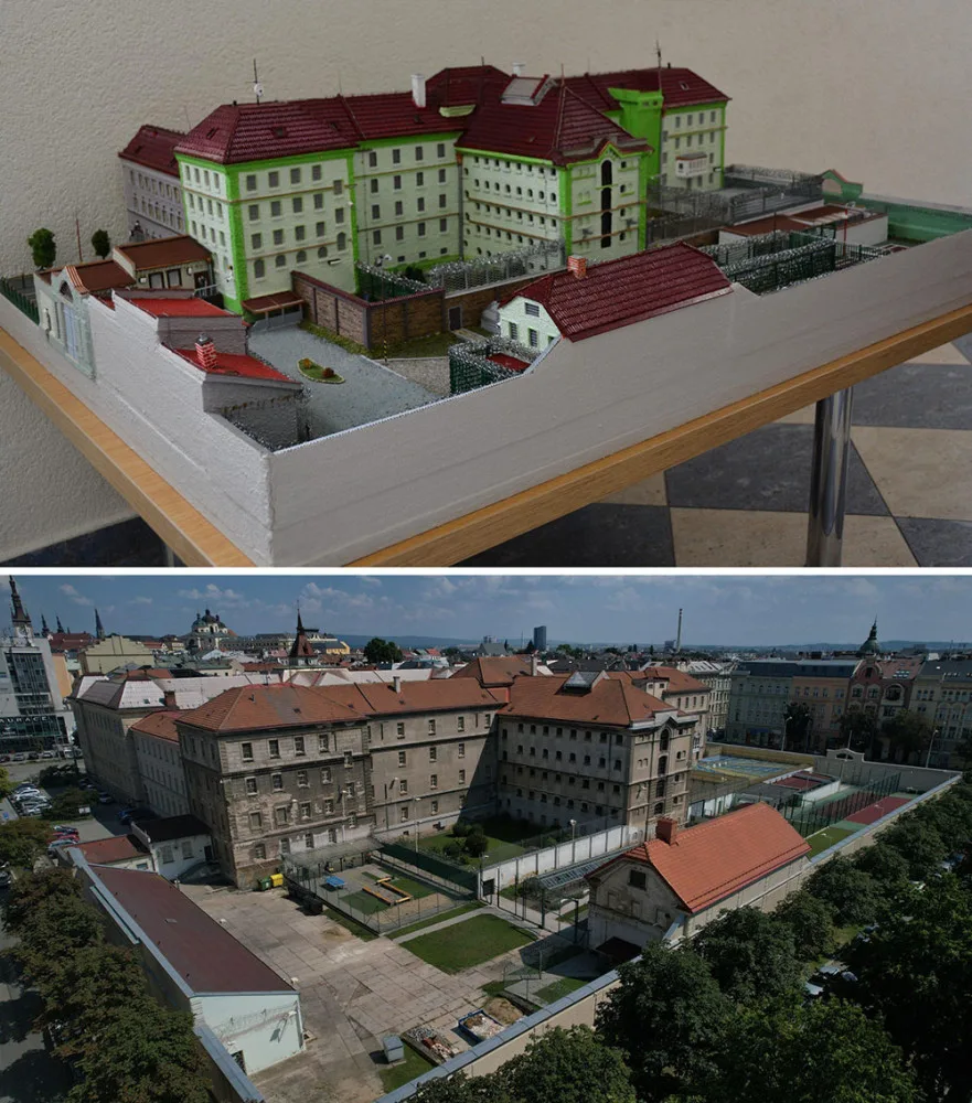 Maketa olomoucké věznice prošla obnovou. Odsouzený doplnil místo pro psa či ostnaté dráty