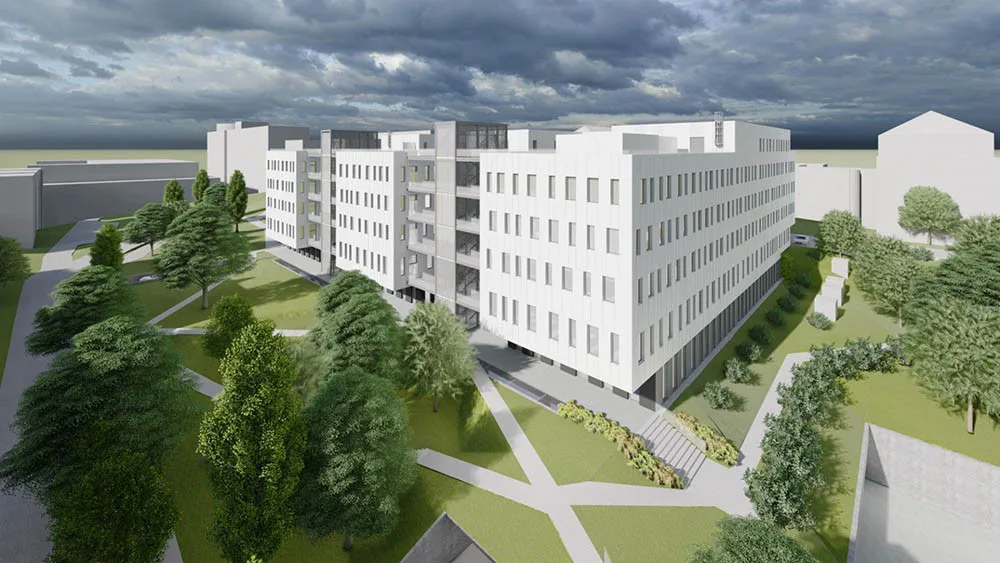 Vizualizace nové budovy F v areálu FN Olomouc