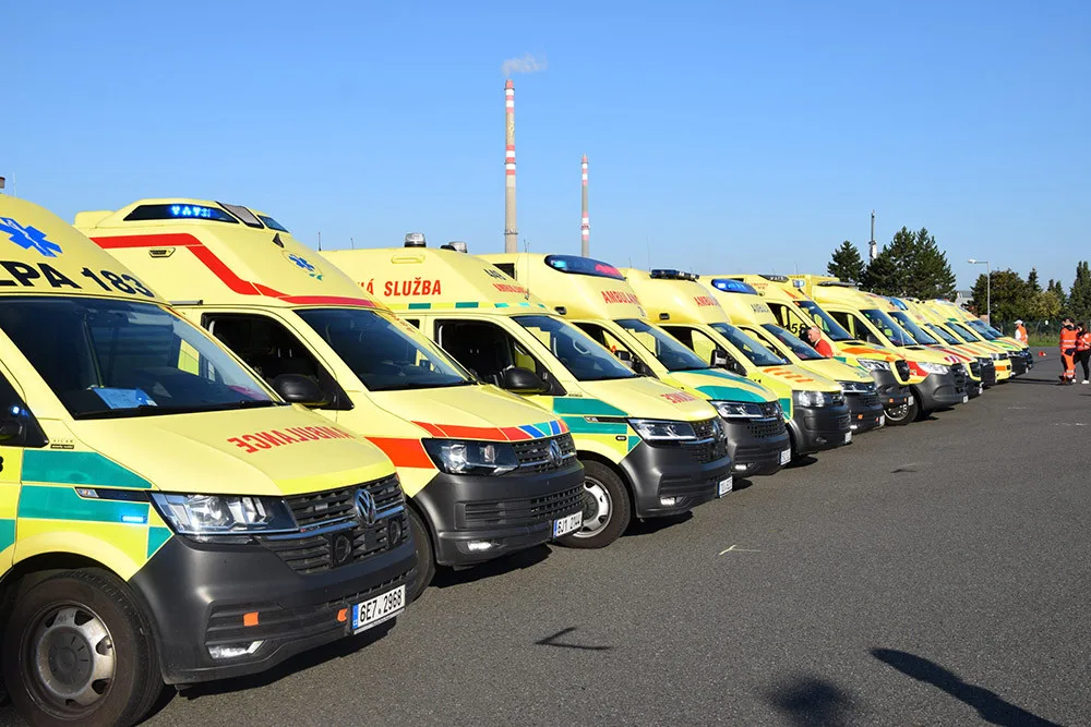 Mistři za volantem sanitky. Tým z Olomouckého kraje vyhrál republikový šampionát řidičů záchranek
