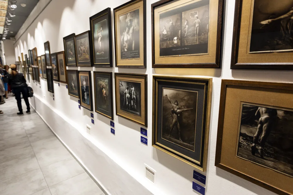 Výstava Jan Saudek 88 v Městské galerii Přerov - napravo dole snímek nazvaný X