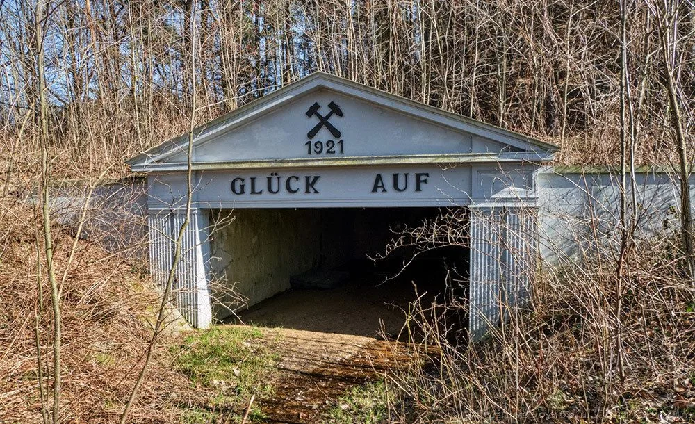 Tunel nyní uzavřené kaolinky ve Vidnavě