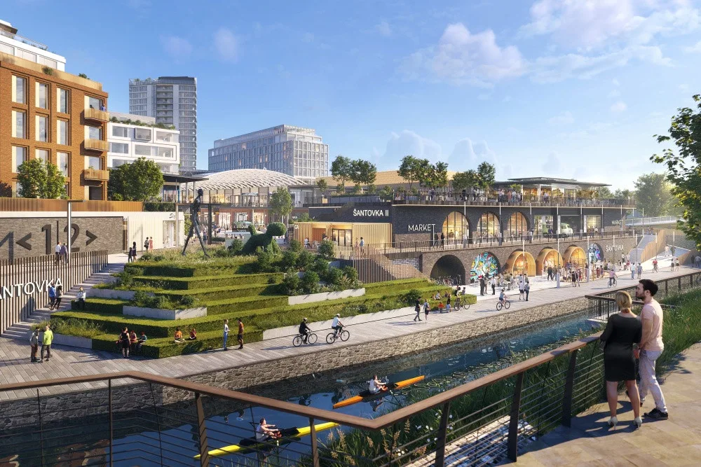 Navrhovaná podoba projektu Šantovka District v Olomouci