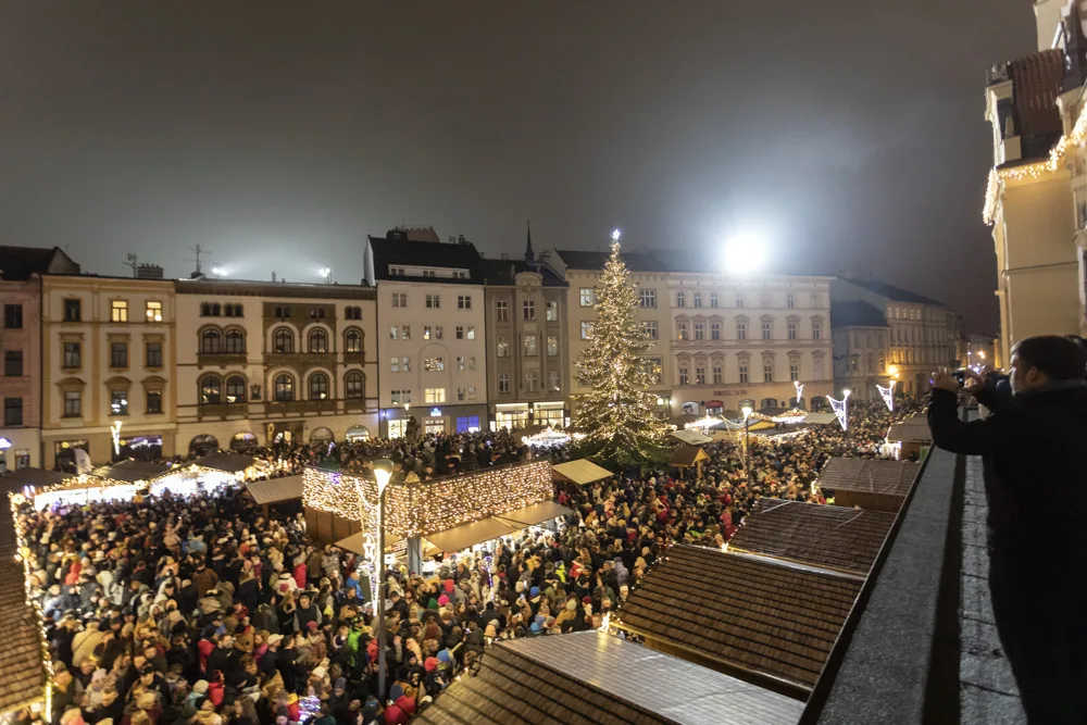 V Olomouci září strom Bambulín, vánoční městečko přilákalo davy