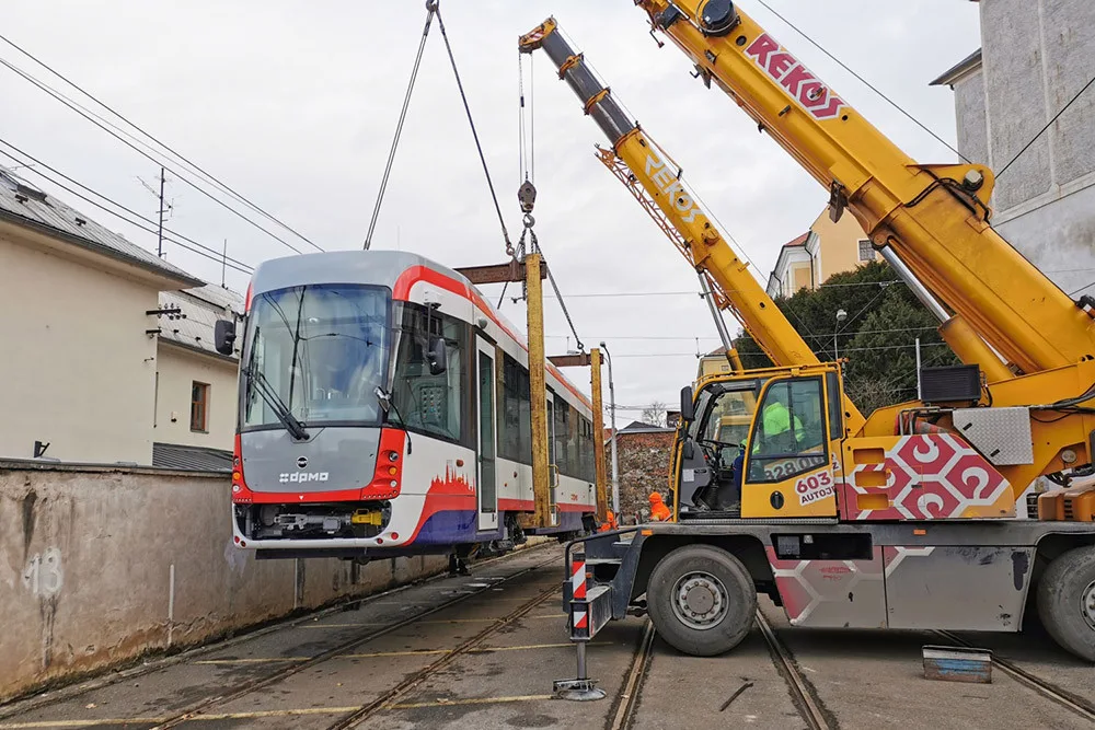 Nová tramvaj stejného typu dorazila do Olomouce také v lednu 2022 - ilustrační foto