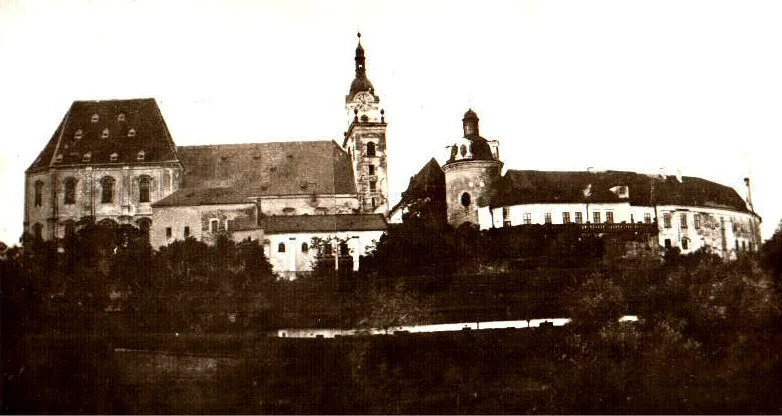 Areál sídla olomouckých Přemyslovců v 19. století