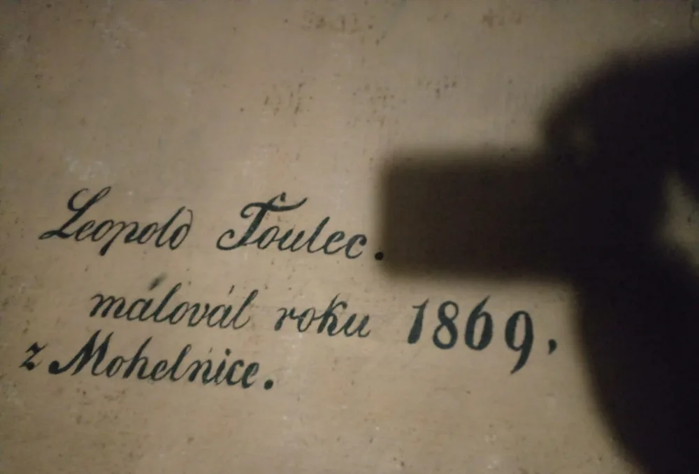 Ve věži farního kostela dnes Zábřeh vystaví nedávno objevený obraz Leopolda Toulce