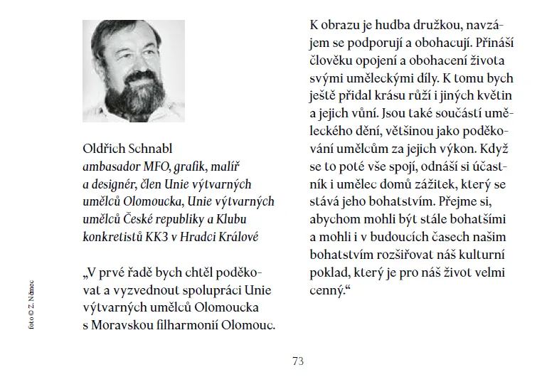 Cenzura v Moravské filharmonii? Z brožury zmizely kritické příspěvky některých ambasadorů