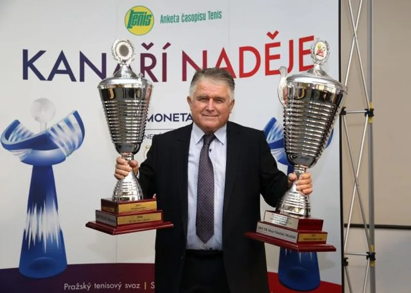 Osobnost českého a československého tenisu Petr Huťka na snímku z roku 2017