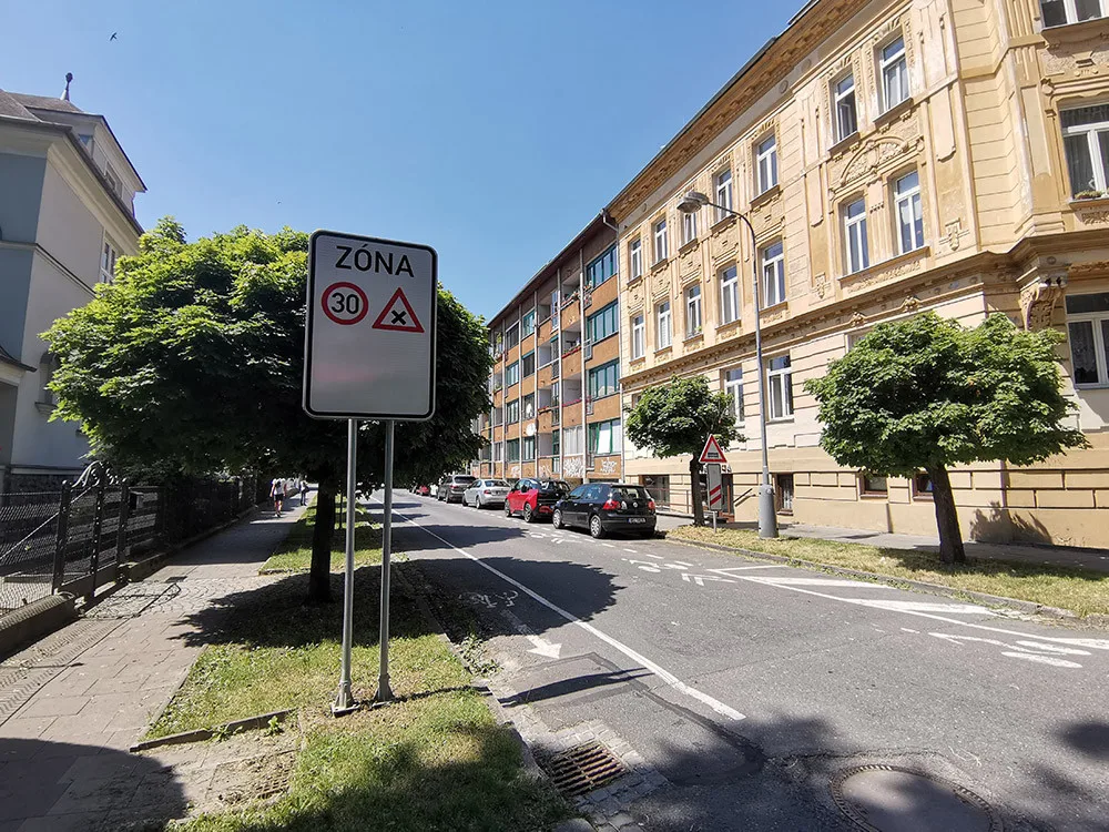 Zóna 30 v Olomouci - ilustrační foto