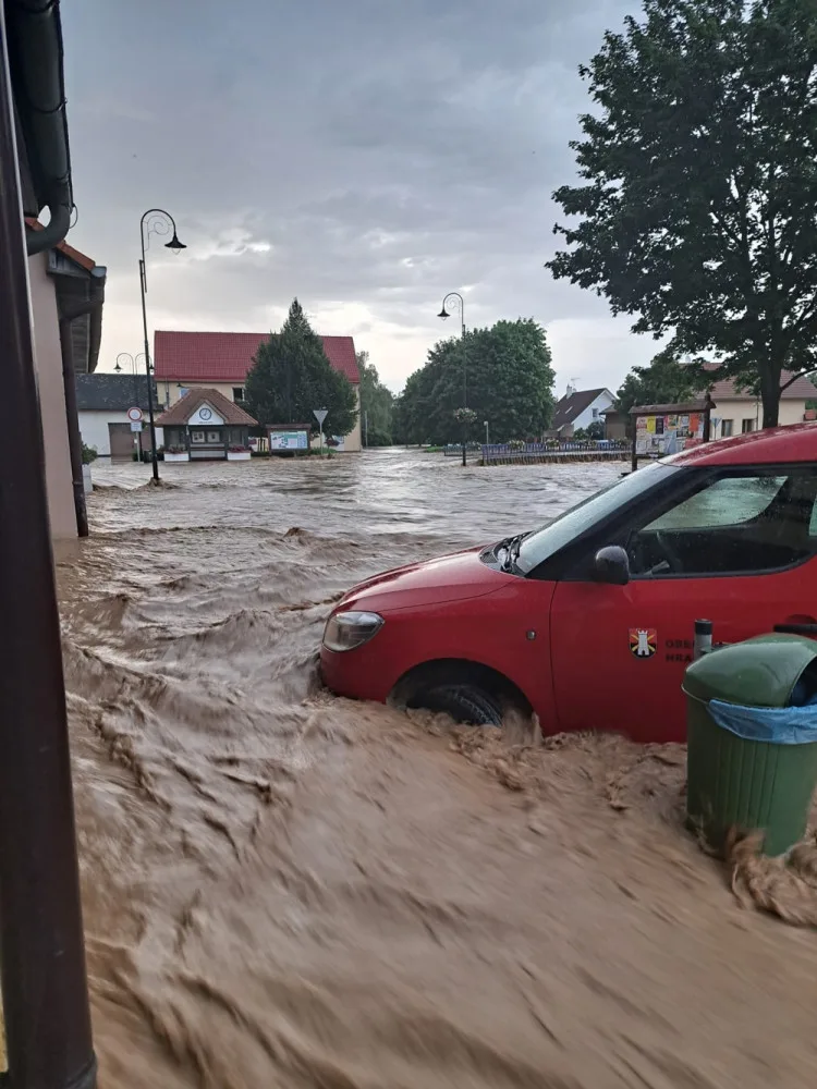 Blesková povodeň zasáhla sedm obcí na Přerovsku