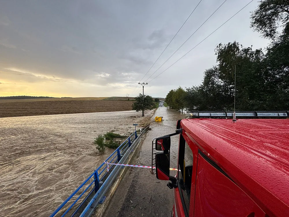 Přívalový déšť zasáhl opakovaně oblast obce Šišma na Přerovsku - ilustrační foto